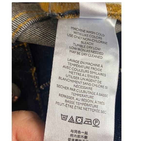 NWT Anthropologie Pilcro the slit straight jeans high rise size 25 - Picture 14 of 15